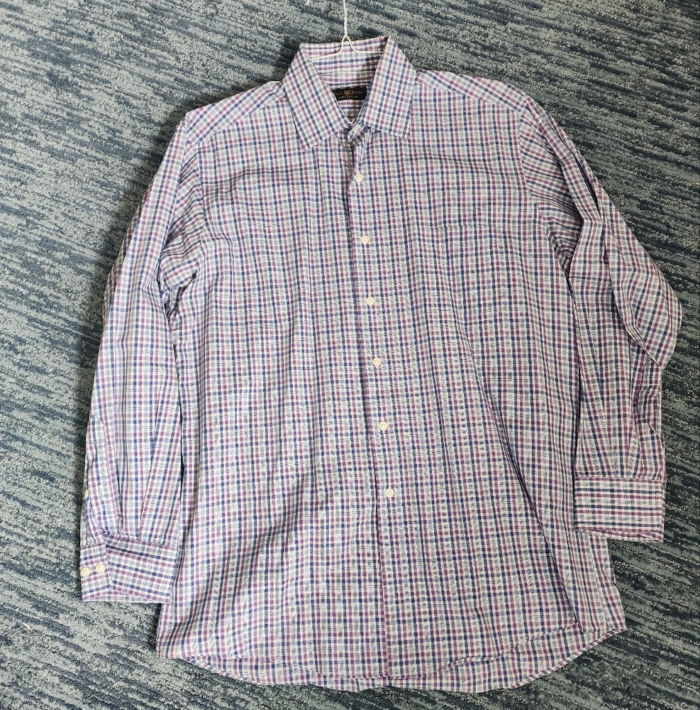 Club Room Plaid Dress Shirt